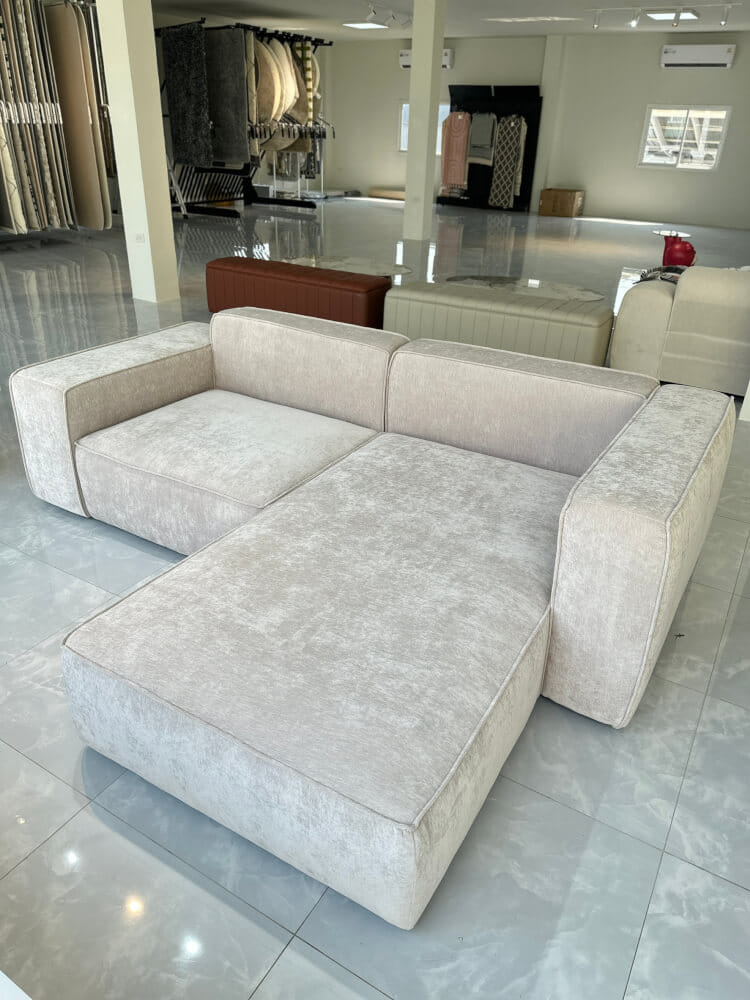 โซฟาเข้ามุม MJHOMEDESIGNS SF268 สีขาว L240XW160XH70 CM