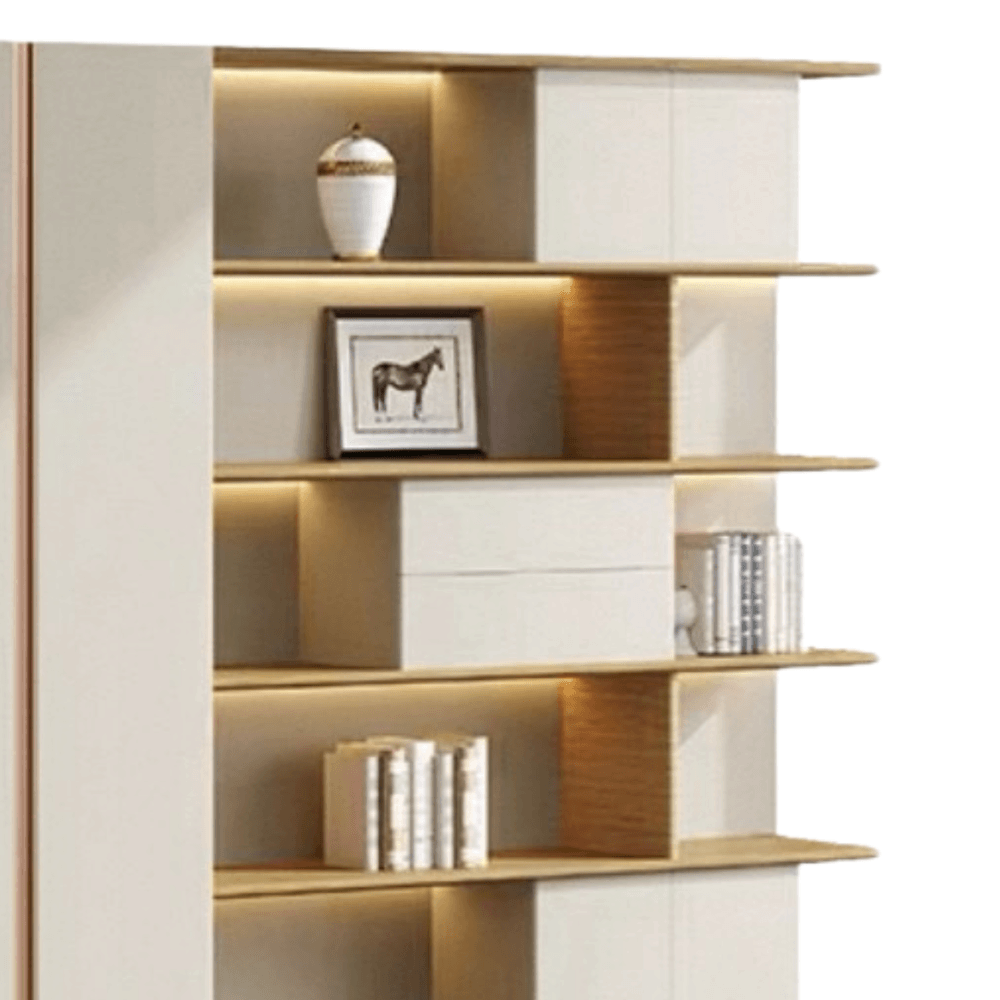 ตู้เก็บของ MJHOMEDESIGNS TB1070 สีเบจ L320XW40XH200 CM