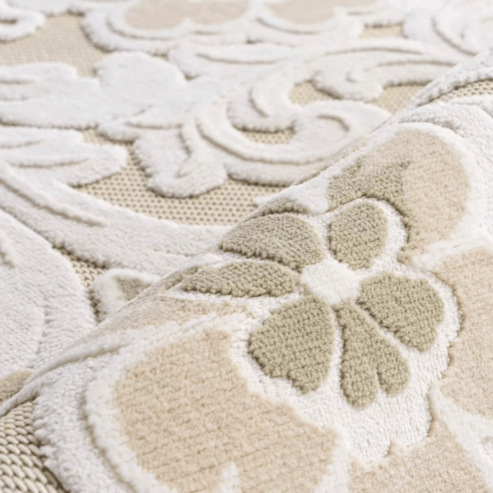 พรม MJHOMEDESIGNS PARIS GARDEN SERIES ขนาด 160 X 230 ซม. ครีม