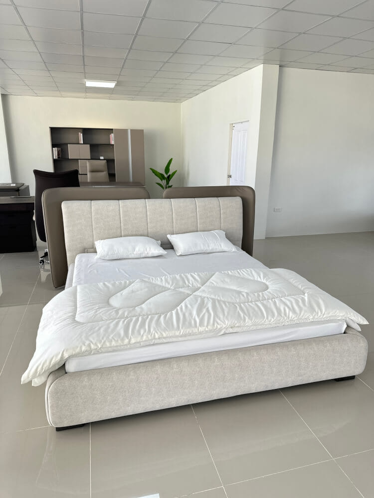 เตียง 6 ฟุต MJHOMEDESIGNS DC974 สีเบจ