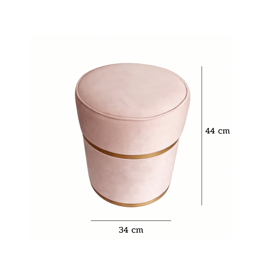 สตูล MJHOMEDESIGNS CH526 สีครีม L34XH44 CM