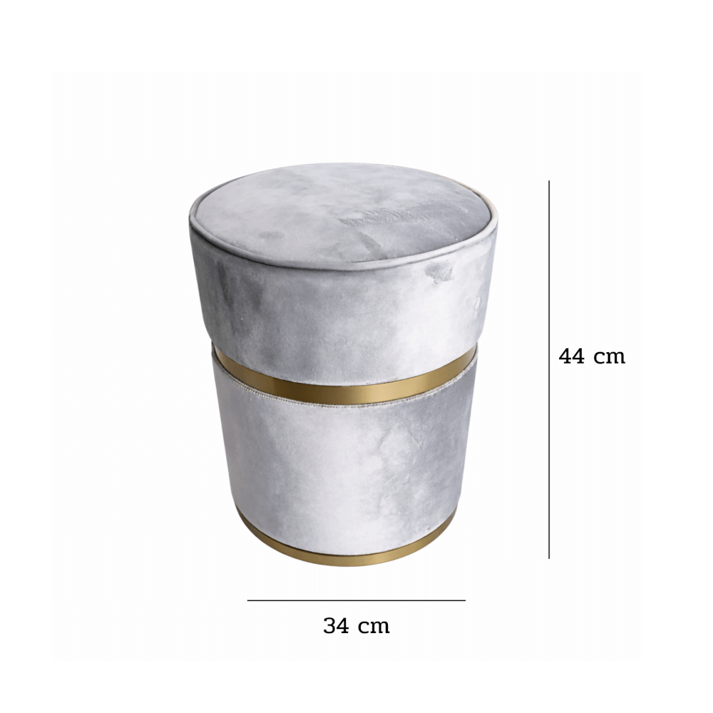 สตูล MJHOMEDESIGNS CH526 สีเทา L34XH44 CM