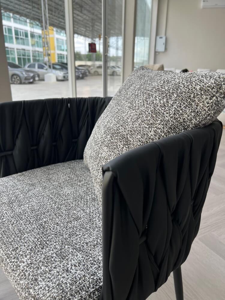 เก้าอี้ MJHOMEDESIGNS CH731 สีเทา  L50XW55XH70 CM