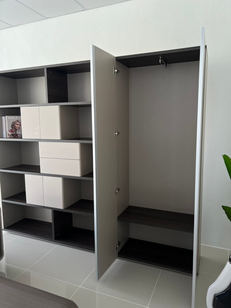 ตู้เก็บของ MJHOMEDESIGNS TB1414 สีเบจ L240XW40XH200 CM