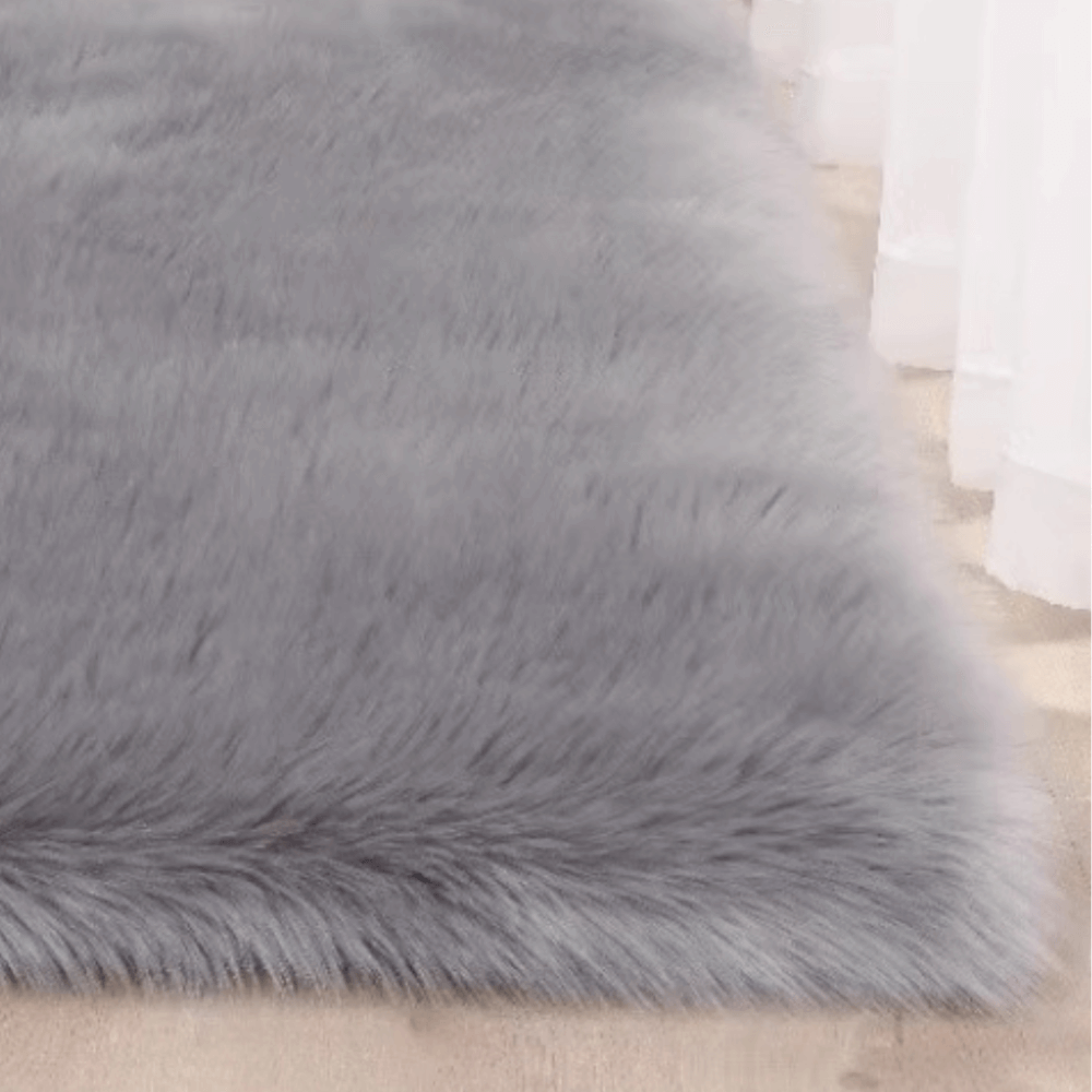 พรม MJHOMEDESIGNS BEDSIDE CARPET 63 ขนาด 60 X 120 ซม. เทา