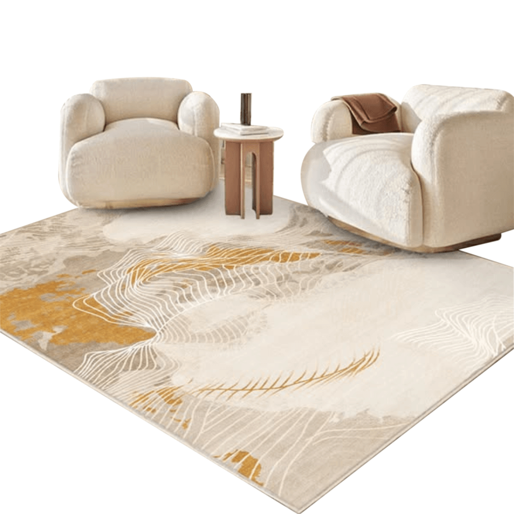พรม MJhomedesigns Nordic Carpet 16 V1 ขนาด 140 x 200 ซม. ครีม_2