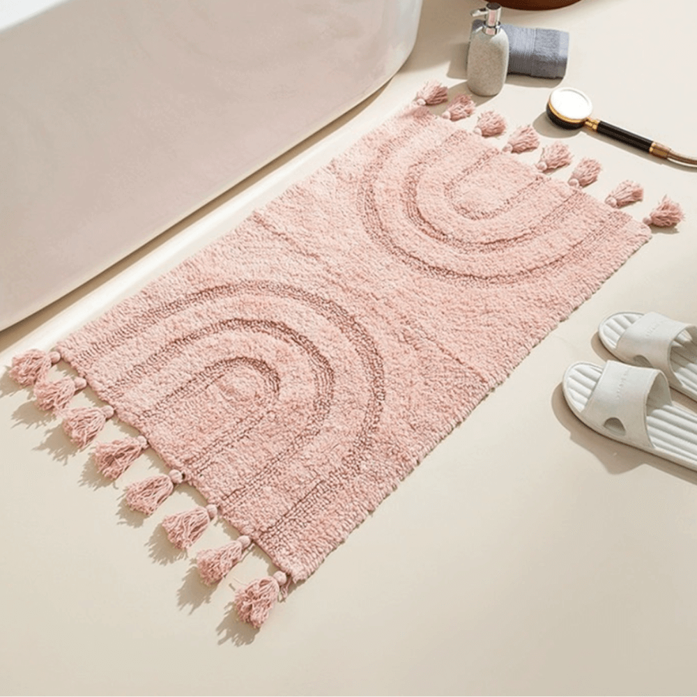 พรม MJHOMEDESIGNS DOORMAT CARPET 35 ขนาด 50*80 CM ชมพู