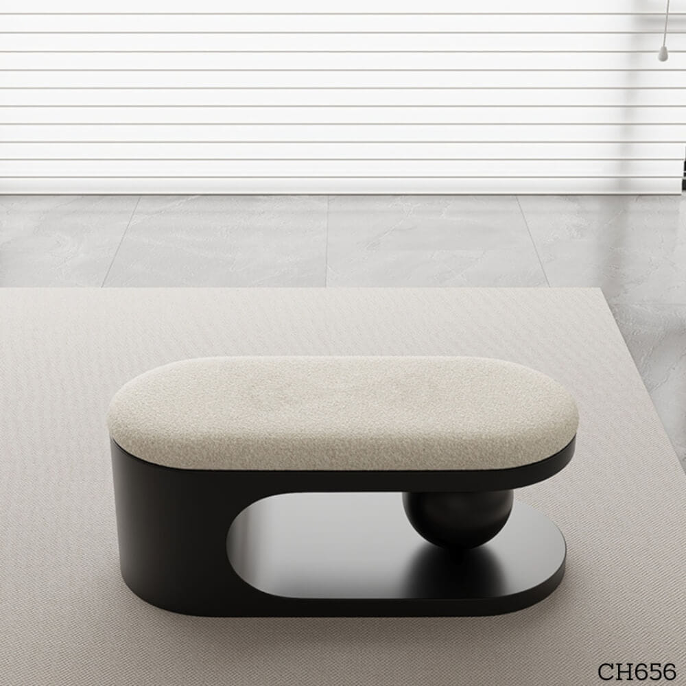 ม้านั่ง MJHOMEDESIGNS CH656 สีดำ L100XW35XH45 CM