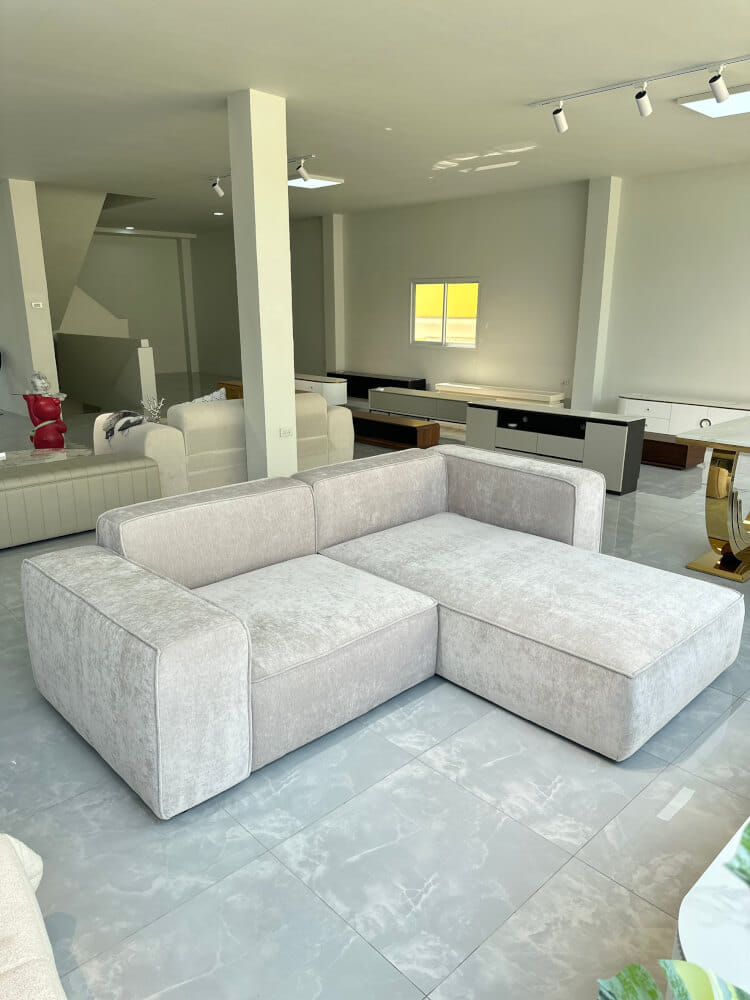 โซฟาเข้ามุม MJHOMEDESIGNS SF268 สีขาว L240XW160XH70 CM