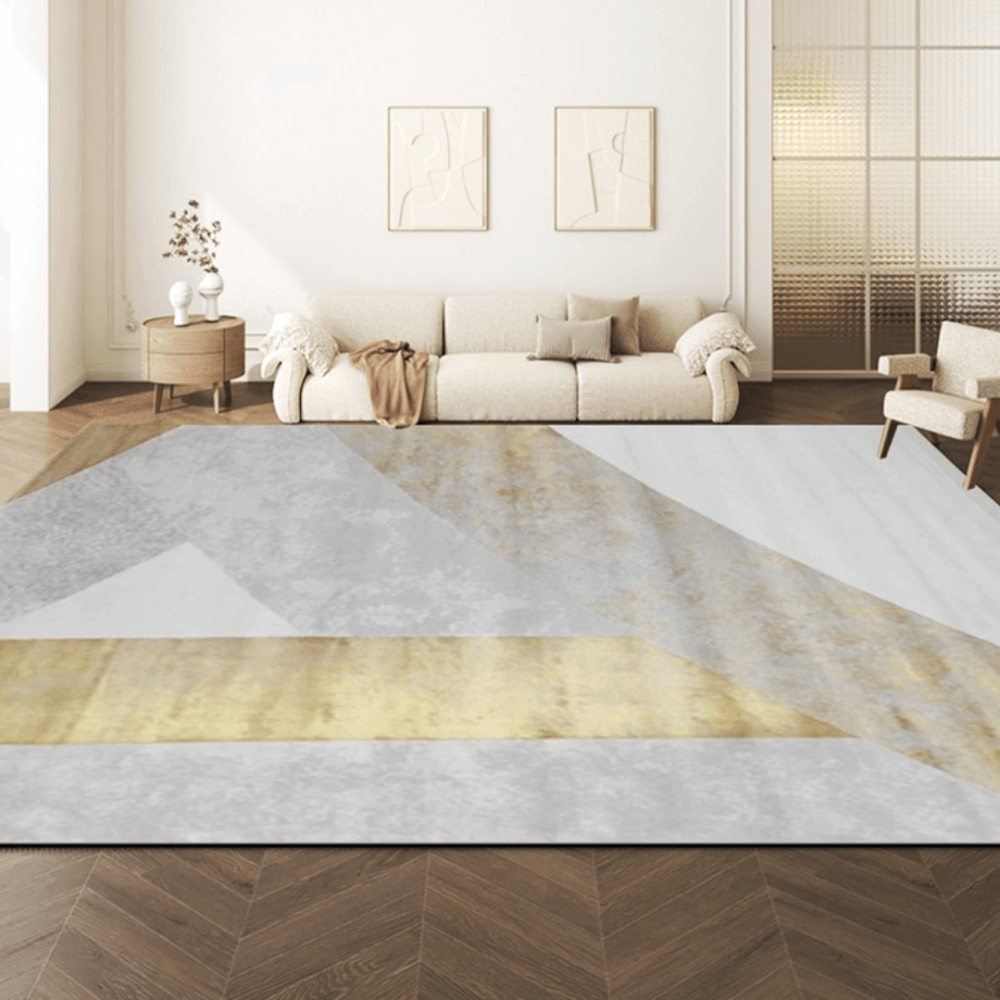พรม MJHOMEDESIGNS AD-402 SERIES ขนาด 160 X 230 ซม. เทาทอง