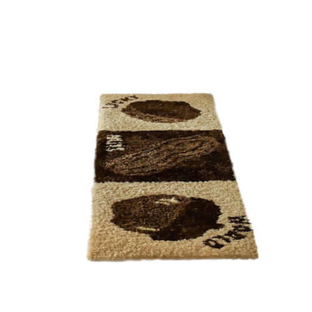 พรม MJHOMEDESIGNS BEDSIDE CARPET 67 ขนาด 40 X 120 ซม. น้ำตาล_0