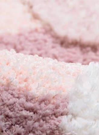 พรม MJHOMEDESIGNS BEDSIDE CARPET 78 ขนาด 50*150 ซม. ชมพู_1