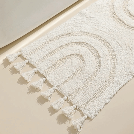 พรม MJHOMEDESIGNS DOORMAT CARPET 35 ขนาด 50*80 CM ขาว_1