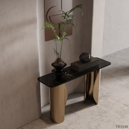 โต๊ะคอนโซล MJHOMEDESIGNS TB1148 สีโรสโกลด์ L220XW35XH85 CM_1