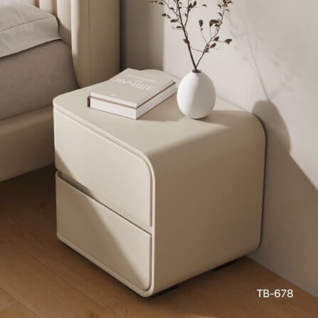 ตู้ข้างเตียง MJHOMEDESIGNS TB678 L50XW40XH47 CM สีครีม_1