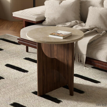 โต๊ะข้าง MJHOMEDESIGNS TB1162 สีน้ำตาล L50XH53 CM_1