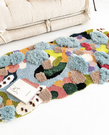 พรม MJHOMEDESIGNS BEDSIDE CARPET 72 ขนาด 80 X 120 ซม. หลากสี_2