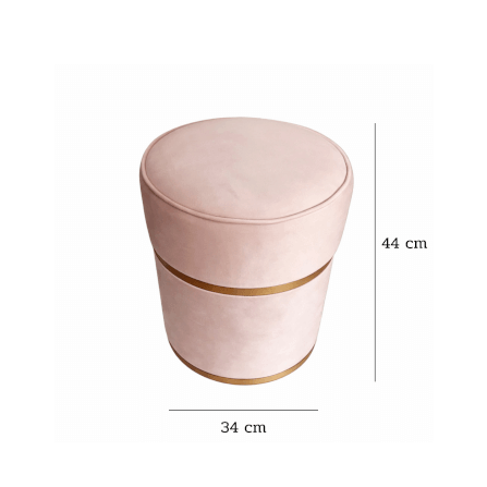 สตูล MJHOMEDESIGNS CH526 สีครีม L34XH44 CM_2