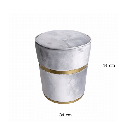 สตูล MJHOMEDESIGNS CH526 สีเทา L34XH44 CM_2