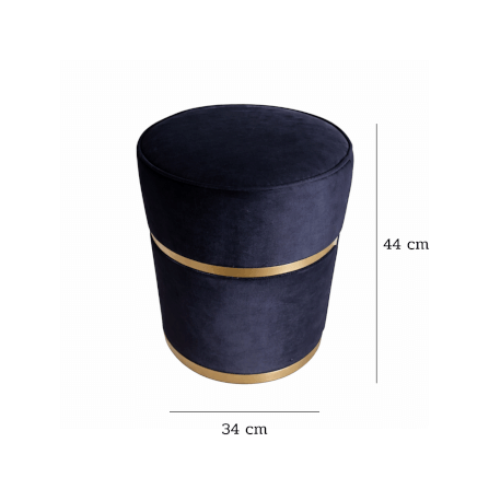 สตูล MJHOMEDESIGNS CH526 สีดำ L34XH44 CM_2