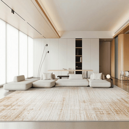พรม MJHOMEDESIGNS PREMIUM CARPET KQ 25 ขนาด 160 X 230 ซม. ครีม_2