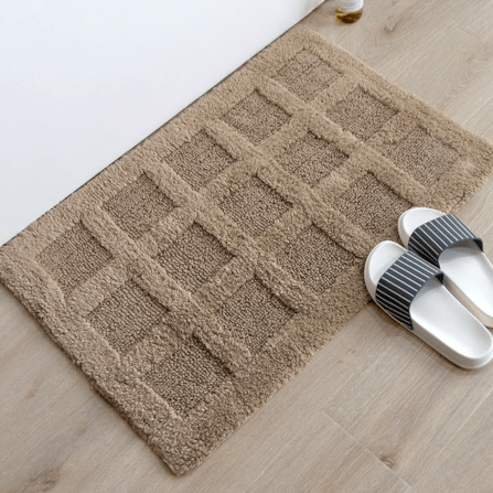 พรม MJHOMEDESIGNS DOORMAT CARPET 04 ขนาด 40*60 CM น้ำตาลอ่อน_2
