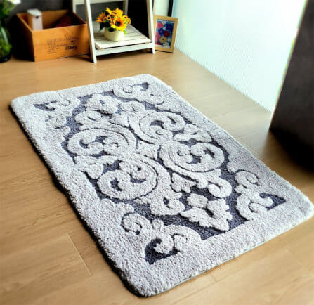 พรม MJHOMEDESIGNS DOORMAT CARPET 09 ขนาด 60*90 CM เทา_2