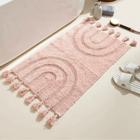 พรม MJHOMEDESIGNS DOORMAT CARPET 35 ขนาด 50*80 CM ชมพู_2