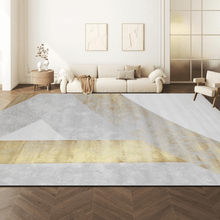 พรม MJHOMEDESIGNS AD-402 SERIES ขนาด 160 X 230 ซม. เทาทอง_2