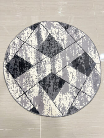 พรม MJHOMEDESIGNS ROUND CARPET ขนาด 100 ซม. เทา_5