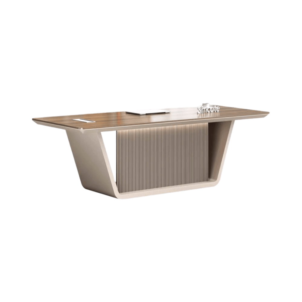 โต๊ะทำงาน MJhomedesigns TB682 สีน้ำตาล L200xW88xH75 cm 