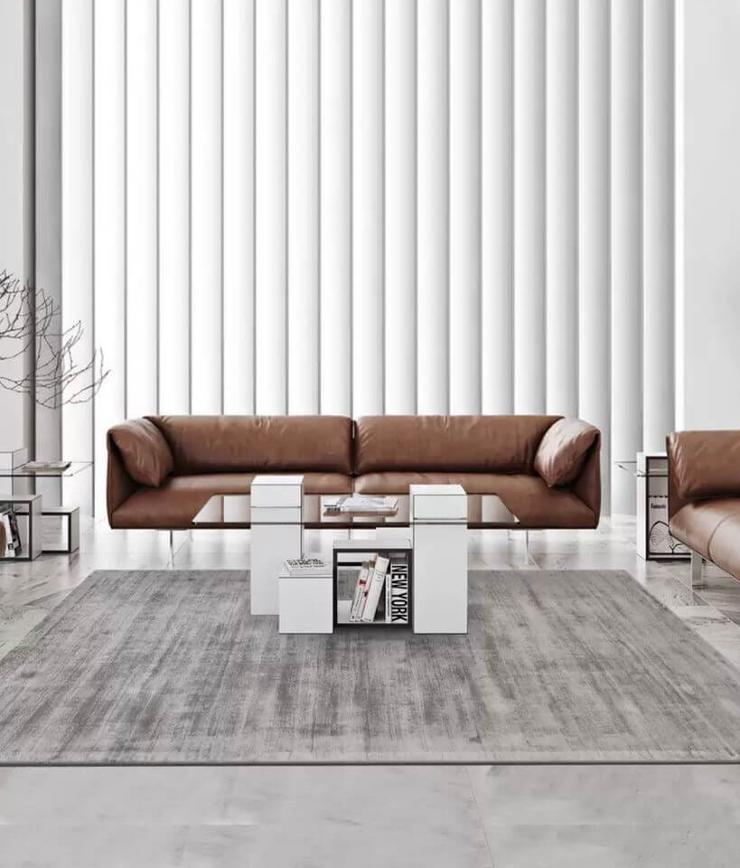 พรม MJHOMEDESIGNS NORWAY SERIES AN37 ขนาด 160 X 230 ซม. เทา