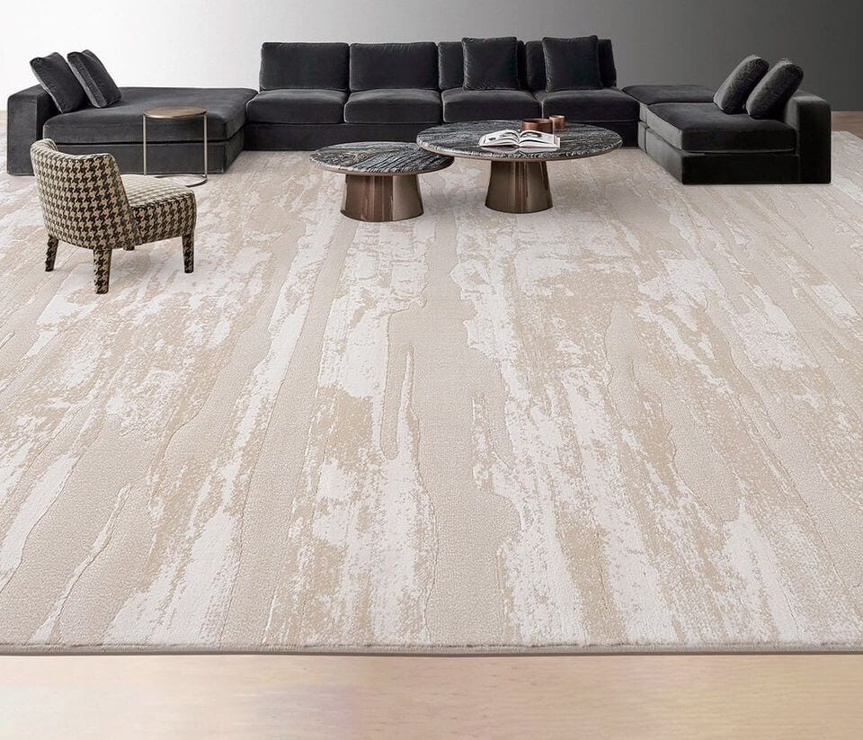 พรม MJHOMEDESIGNS ITALIAN LIGHT LUXURY 33190A ขนาด 200 X 290 ซม. น้ำตาล_1
