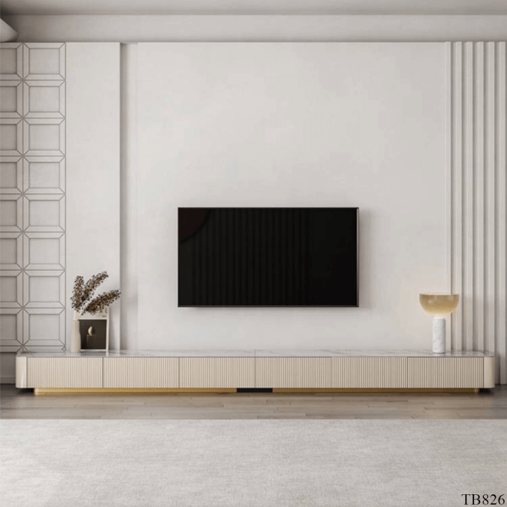 ตู้วางทีวี MJhomedesigns TB826 สีครีม L240xW26xH40 cm