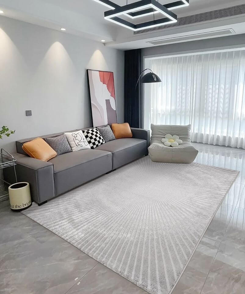 พรม MJHOMEDESIGNS CALIFORNIA SERIES (B 03G) ขนาด 160 X 230 ซม. เทา