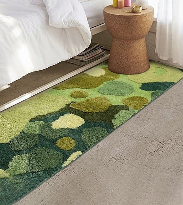 พรม MJHOMEDESIGNS BEDSIDE CARPET 66 50X150 ซม. เขียว