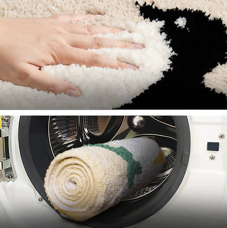 พรม MJhomedesigns Bedside Carpet 64 ขนาด 50 x 150 ซม. ดำ