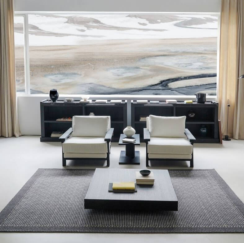 พรม MJHOMEDESIGNS THE NOMAD SERIES ขนาด 140 X 200 ซม. ดำ