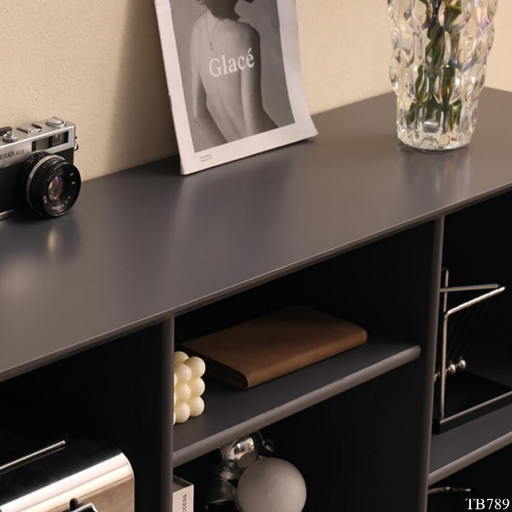 ตู้เก็บของ MJhomedesigns TB789.1 สีเทาเข้ม L100xW32xH85 cm