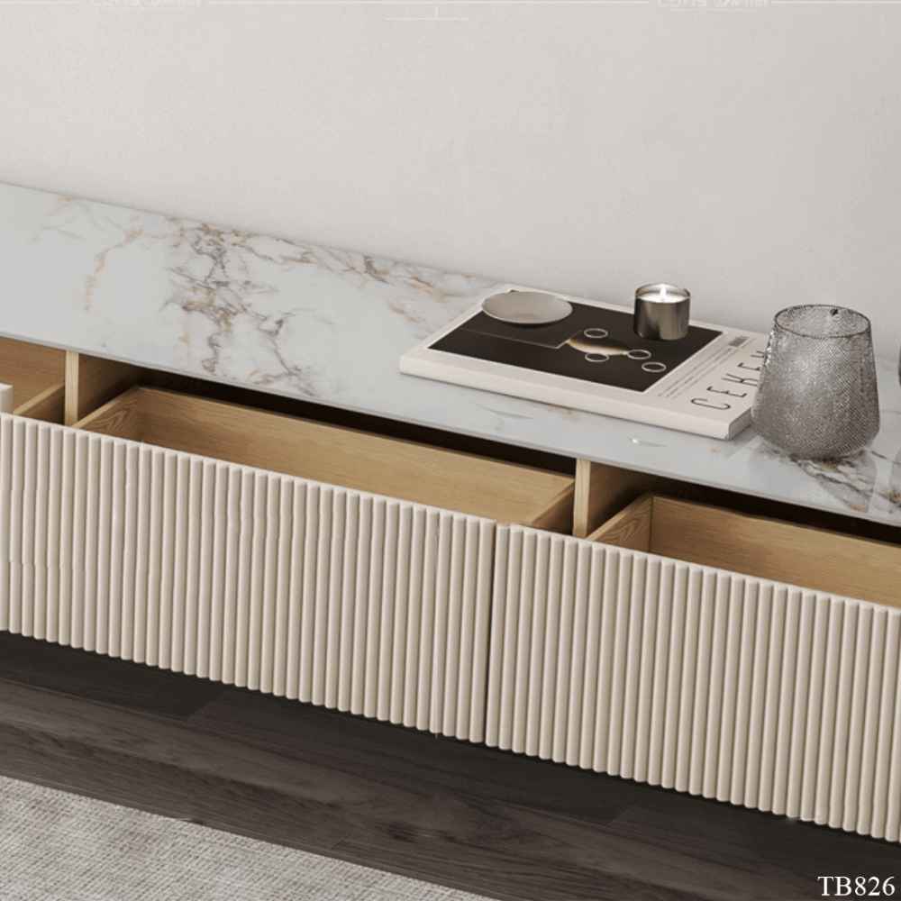 ตู้วางทีวี MJhomedesigns TB826 สีครีม L240xW26xH40 cm