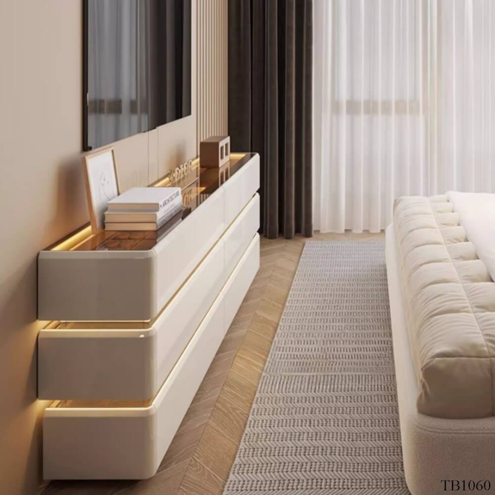 ตู้เก็บของ MJhomedesigns TB1060 สีครีม L120xW30XH63 cm