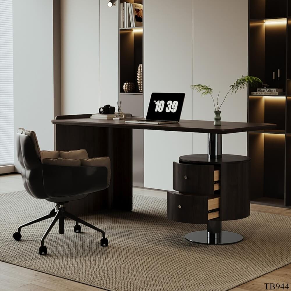โต๊ะทำงาน MJhomedesigns TB944 สีน้ำตาล L140xW70xH75 cm 