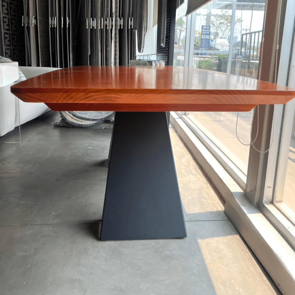 โต๊ะทานข้าว MJhomedesigns TB730 สีน้ำตาล L200xW90xH75 cm