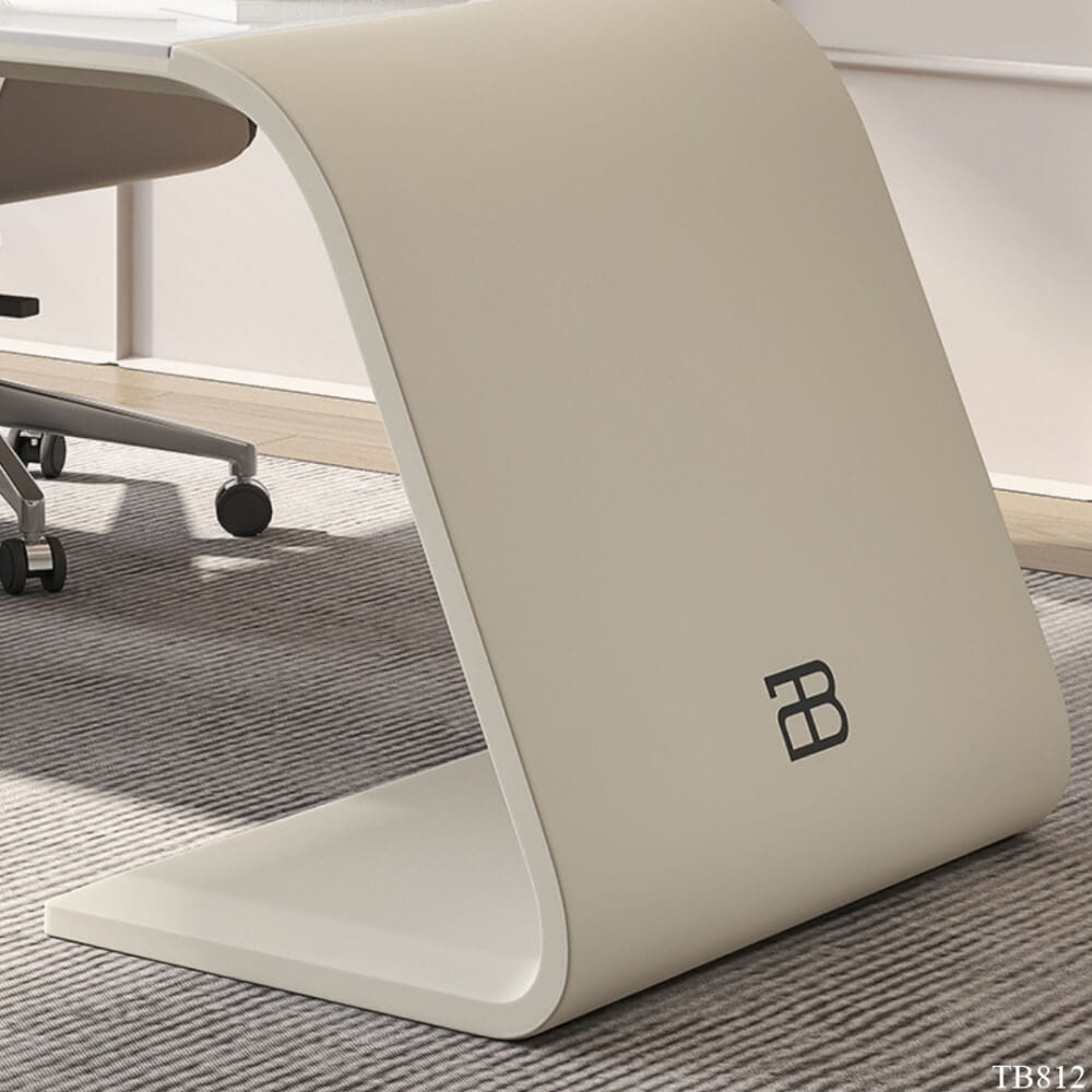 โต๊ะทำงาน MJhomedesigns TB812 สีขาว L200xW70xH75 cm