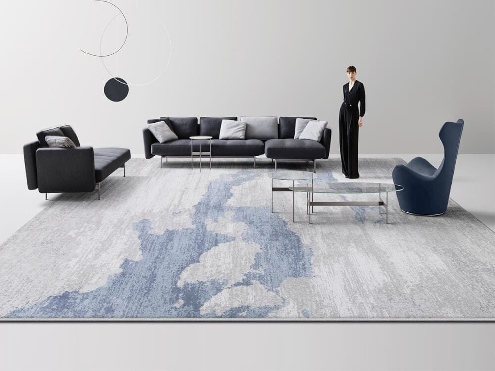 พรม MJHOMEDESIGNS VAIL SERIES ขนาด 160 X 230 ซม. เทา_3