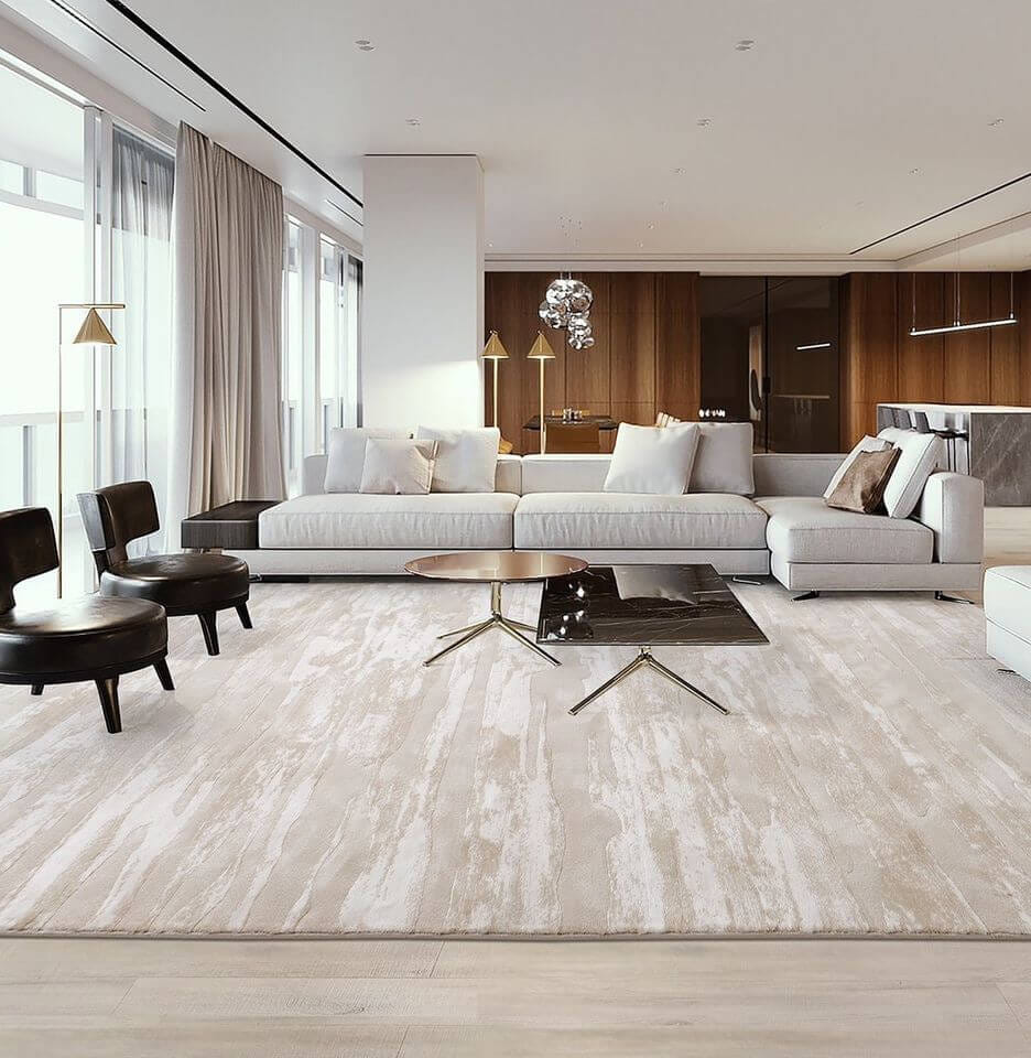 พรม MJHOMEDESIGNS ITALIAN LIGHT LUXURY 33190A ขนาด 200 X 290 ซม. น้ำตาล_7