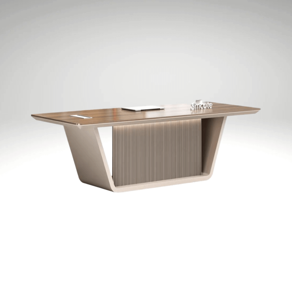 โต๊ะทำงาน MJhomedesigns TB682 สีน้ำตาล L200xW88xH75 cm 