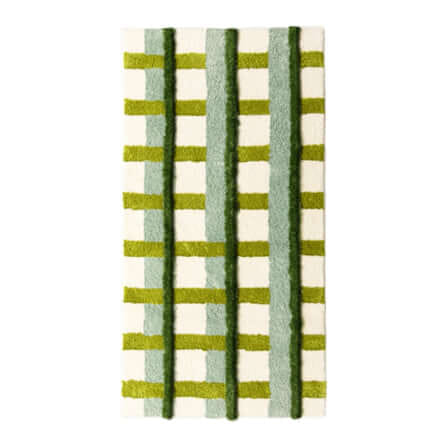พรม MJHOMEDESIGNS BEDSIDE CARPET 03 ขนาด 60 X 120 ซม. เขียว_0