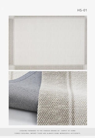 พรม MJHOMEDESIGNS HS/NX SERIES HS-01 ขนาด 160 X 240 ซม. เทา_0