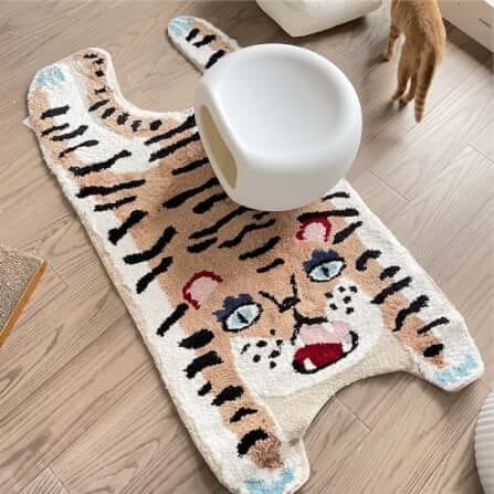 พรมเสือข้างเตียง MJhomedesigns ขนาด 84 x 164 ซม. น้ำตาล_1